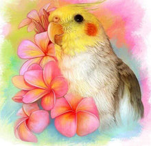 Charger l'image dans la galerie, Broderie Diamant | Broderie Diamant - Oiseau Jaune et Fleurs | animaux Broderie Animaux Broderie Fleurs fleurs oiseaux | FiguredArt