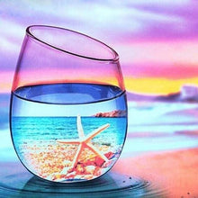 Charger l'image dans la galerie, Broderie Diamant | Broderie Diamant - Verre deau et Etoile de Mer | animaux Broderie Animaux Broderie Paysages paysages | FiguredArt