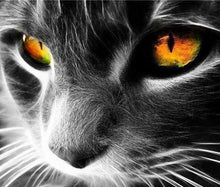 Charger l'image dans la galerie, peinture par numéros | Chat aux yeux perçants | animaux chats complexe | FiguredArt