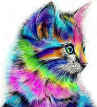 Charger l&#39;image dans la galerie, peinture par numéros | Chaton coloré | animaux chats complexe Pop Art | FiguredArt