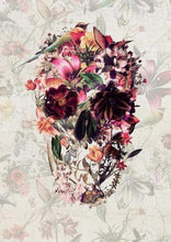 Charger l&#39;image dans la galerie, peinture par numéros | Crâne fleuri | animaux complexe fleurs | FiguredArt