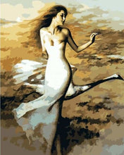 Charger l'image dans la galerie, peinture par numéros | Danseuse et Cygne | cignes danse facile oiseaux romantique | FiguredArt