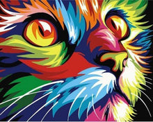Charger l'image dans la galerie, peinture par numéros | Félin Pop Art | animaux facile Pop Art | FiguredArt