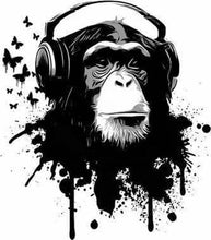 Charger l'image dans la galerie, peinture par numéros | Gorilla et Casque | animaux facile singes | FiguredArt