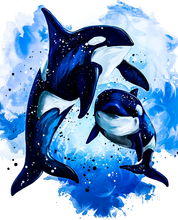 Charger l'image dans la galerie, peinture par numéros | Grand orques | animaux, Facile, orques, poissons | FiguredArt