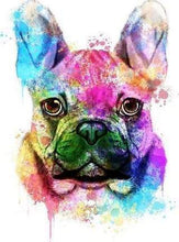 Charger l'image dans la galerie, peinture par numéros | Joli Chien en Couleurs | animaux chiens complexe Pop Art | FiguredArt