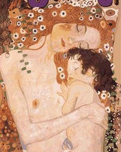 Charger l'image dans la galerie, peinture par numéros | Mère et Enfant de Klimt | facile portrait reproduction | FiguredArt