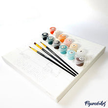 Charger l'image dans la galerie, Mini Peinture par Numéros 20x20cm avec cadre Forget me not