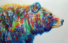 Charger l'image dans la galerie, peinture par numéros | Ours multicolore | animaux complexe ours Pop Art | FiguredArt