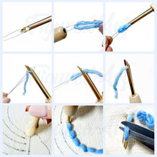 Charger l'image dans la galerie, Punch Needle Feuille bi-colore