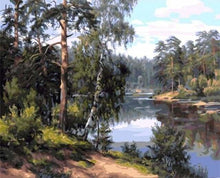 Charger l'image dans la galerie, peinture par numéros | Près de la Rivière | arbres complexe paysages | FiguredArt