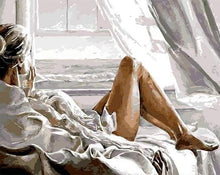 Charger l'image dans la galerie, peinture par numéros | Repos face à la Mer | facile nu | FiguredArt
