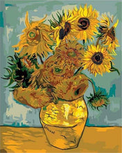Charger l'image dans la galerie, peinture par numéros | Van Gogh - Tournesols | facile fleurs reproduction van gogh | FiguredArt