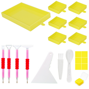 Ensemble d'Outils Professionnels Diamond Painting 15 Pièces Accessoires