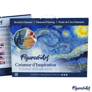 Broderie Diamant - Affiche Poster Londres 2 40x50cm toile tendue sur châssis