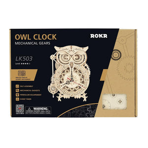 Puzzle 3D Horloge Hibou