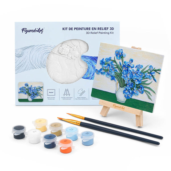 Kit de peinture en relief 3D - Les Iris, Van Gogh