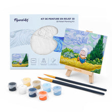 Charger l'image dans la galerie, Kit de peinture en relief 3D - La petite fille des champs de blé Figured'Art