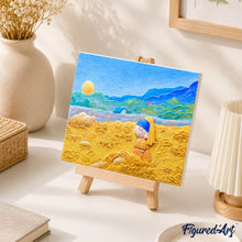 Charger l'image dans la galerie, Kit de peinture en relief 3D - La Petite Perle dans les champs dorés
