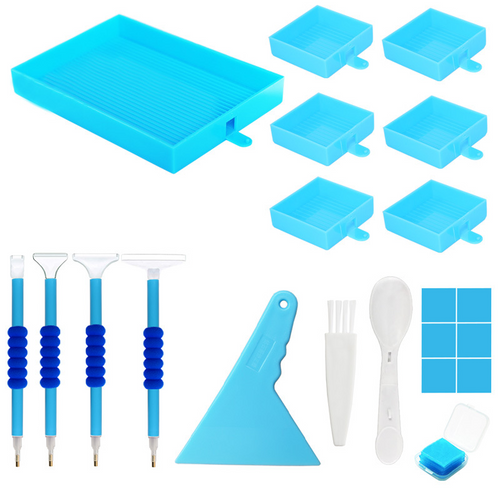 Ensemble d'Outils Professionnels Diamond Painting 15 Pièces Accessoires