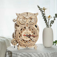 Charger l&#39;image dans la galerie, Puzzle 3D Horloge Hibou