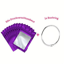 Charger l&#39;image dans la galerie, Diamond Painting 5D 50 Sacs Ziplock et 1 Anneau de Livre en 8 Couleurs