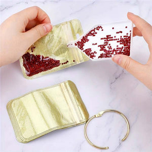Diamond Painting 5D 50 Sacs Ziplock et 1 Anneau de Livre