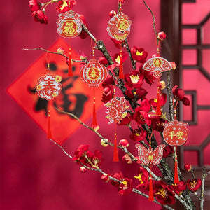 Pendentif Diamond Painting 5D Nouvel An Chinois 8 Pièces