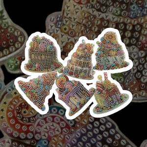 Pendentif Diamond Painting 5D Gâteau
