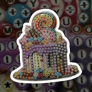 Pendentif Diamond Painting 5D Gâteau