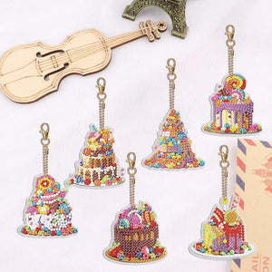 Pendentif Diamond Painting 5D Gâteau