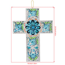 Charger l&#39;image dans la galerie, Pendentif Décoratif Diamond Painting Croix Bleue