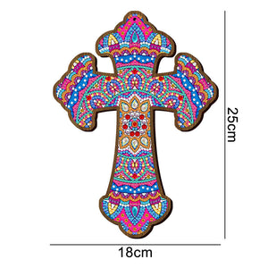 Pendentif Décoratif Diamond Painting Croix Mandala