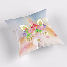 Charger l&#39;image dans la galerie, Housse de Coussin Diamond Painting 5D 30x30 cm Licorne