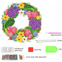 Charger l&#39;image dans la galerie, Couronne Diamond Painting Recto Verso Tulipes