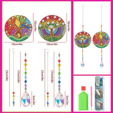 Charger l&#39;image dans la galerie, Carillon en Cristal Diamond Painting 5D Arbre de Vie 2 Pièces