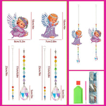 Charger l&#39;image dans la galerie, Carillon en Cristal Diamond Painting 5D Ange 2 Pièces