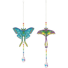 Charger l&#39;image dans la galerie, Carillon en Cristal Diamond Painting 5D - Papillons 2 Pièces
