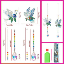 Charger l&#39;image dans la galerie, Carillon en Cristal Diamond Painting 5D Columbes 2 Pièces