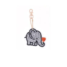 Charger l&#39;image dans la galerie, Porte-Clés Diamond Painting 5D Éléphants 4 Pièces