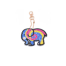 Charger l&#39;image dans la galerie, Porte-Clés Diamond Painting 5D Éléphants 4 Pièces