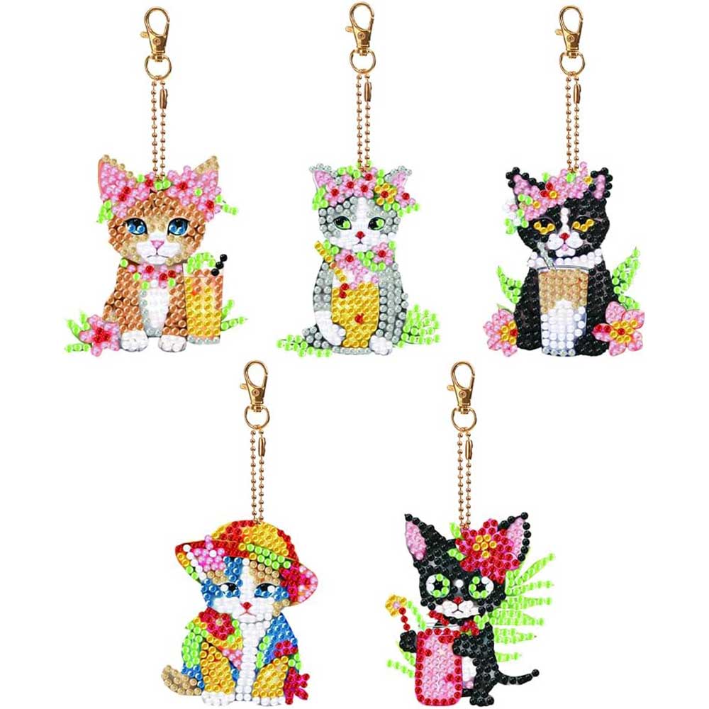 Kit DIY Diamond Painting Noël - 20 Porte-clés Pendentifs à Décorer Avec Diamants 5D - Idée Cadeau Créative - 6