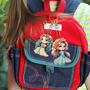 Porte-Clés Diamond Painting 5D Reine 5 Pièces
