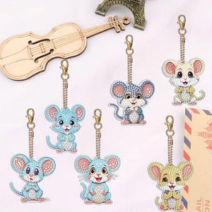 Diamond Painting 5D Souris 6 Pièces