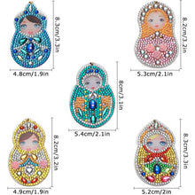 Charger l&#39;image dans la galerie, Porte-Clés Diamond Painting 5D avec Matryoshka