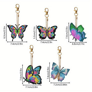 Diamond Painting Papillons - Ensemble de 5 Pièces