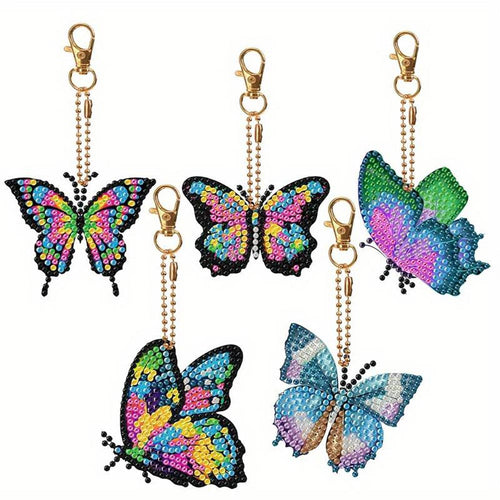 Diamond Painting Papillons - Ensemble de 5 Pièces