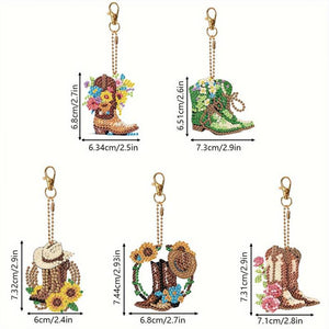 Pendentif Diamond Painting Botte Ensemble de 5 pièces