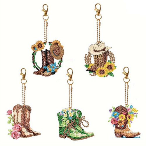 Pendentif Diamond Painting Botte Ensemble de 5 pièces