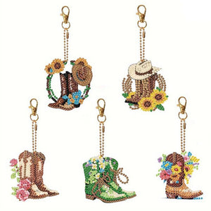 Pendentif Diamond Painting Botte Ensemble de 5 pièces